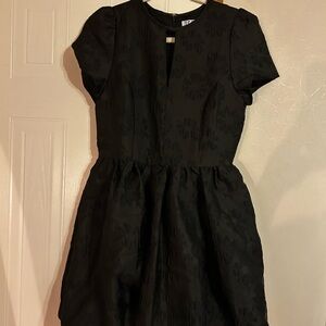 TCEC Black Floral Bubble Dress